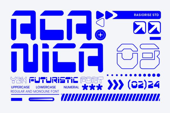 Acanica: A Futuristic Display Font
