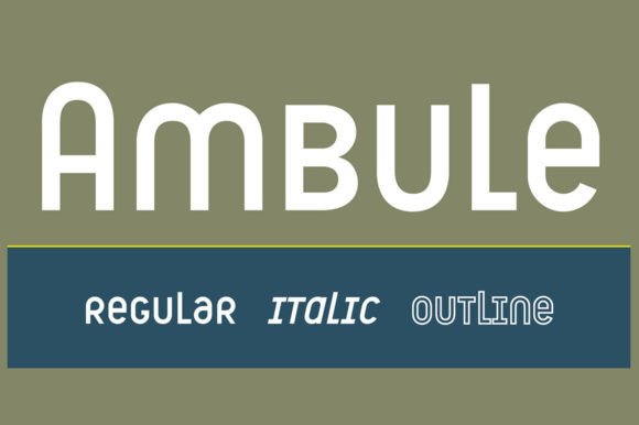 Ambule: A Distinctive Display Font for Modern Editorial Design