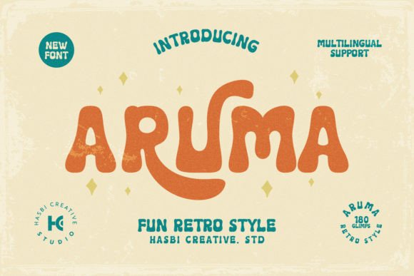 Aruma: Retro Display Font