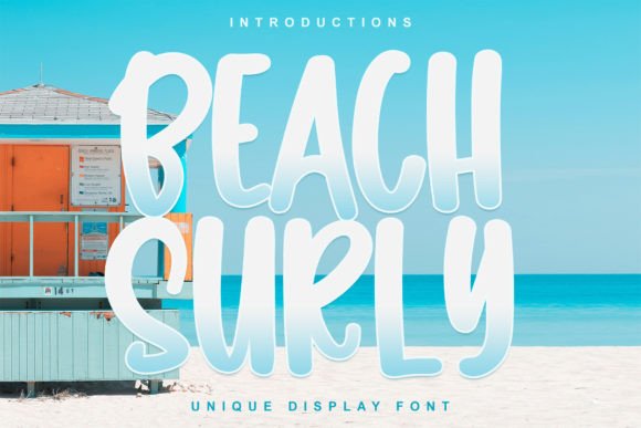 Beach Surly: A Quirky Display Font for Cheerful Designs