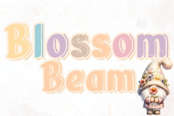 Blossom Beam: A Graceful Display Font for Elegant Designs