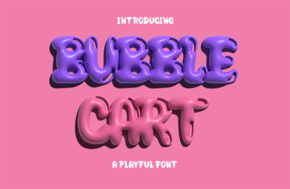 Bubble Cart Font for Playful Campaigns
