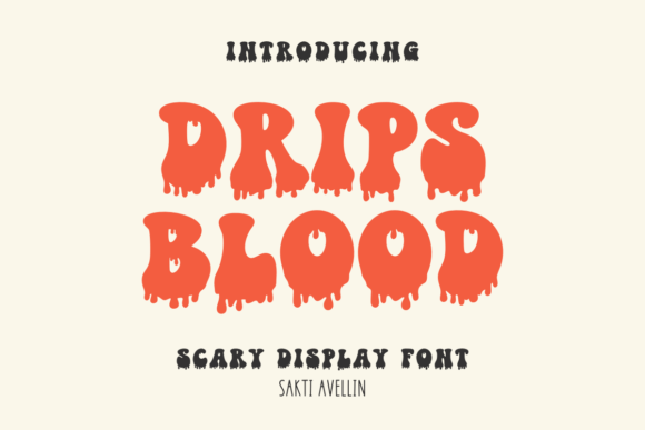Drips Blood Font for Bold Web Design