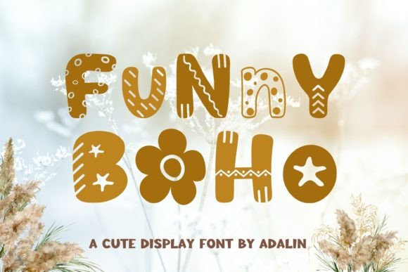 Funny Boho: A Whimsical Display Font for Editorial Design