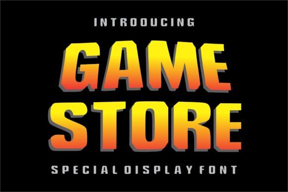 Game Store: A Modern Racing Display Font for Web Design