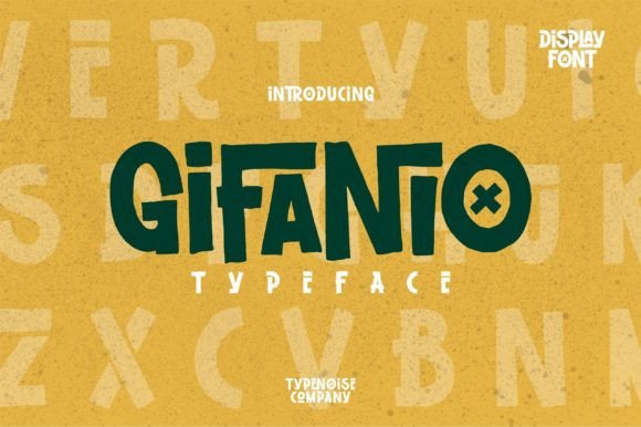 Gifanio: A Vibrant Display Font for Editorial Headlines