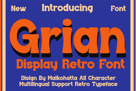 Grian: A Joyful Display Font
