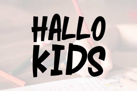 Hallo Kids Font for Creative Design