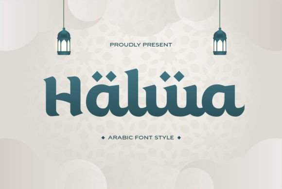 Halwa: A Modern Display Font for Digital Branding