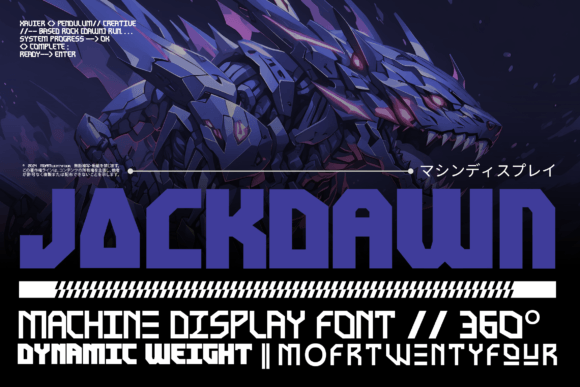 Jackdawn: A Future-Forward Display Font
