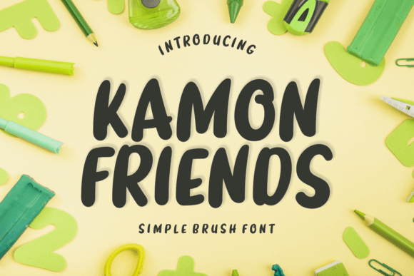 Kamon Friends Font for Creative Projects