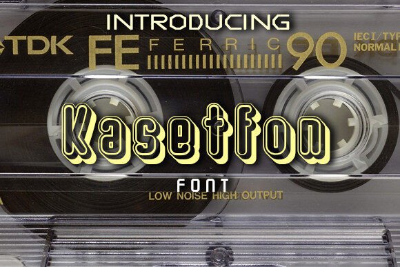 Kasetfon: A Groovy Font for Editorial Design