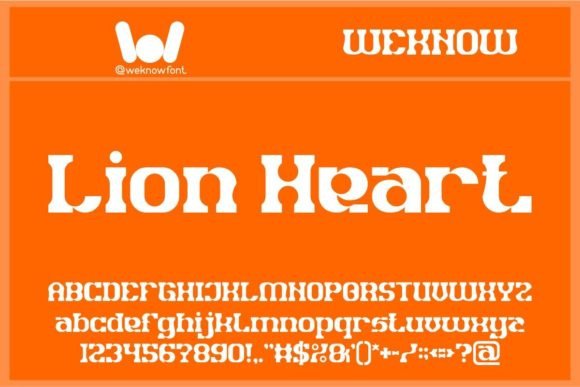 Lion Heart Font: A Slab Serif for Bold Branding