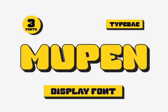 Mupen: The Bold Display Font for Viral Campaigns