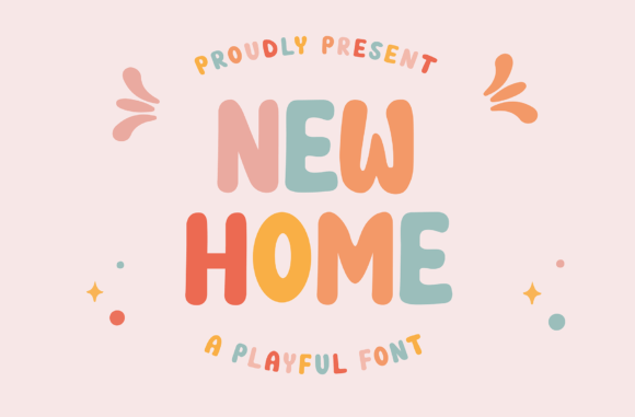 New Home Font: A Playful Display for Bold Branding