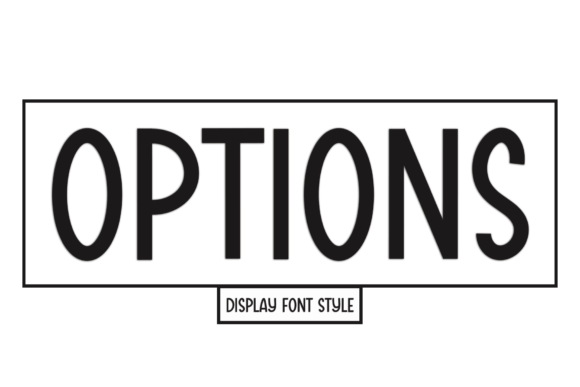 Options Font for Festive Web Design