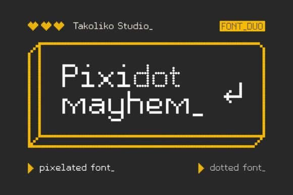 Pixidot Mayhem Font for Bold Campaigns