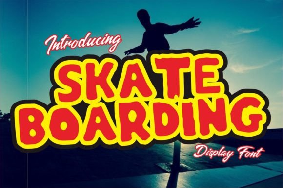 Skateboarding: A Bold Display Font for Viral Campaigns