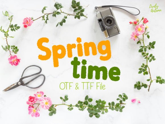 Springtime Font for Creative Projects
