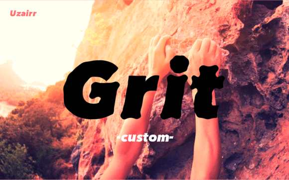 Uzairr Grit: A Bold Font for Business