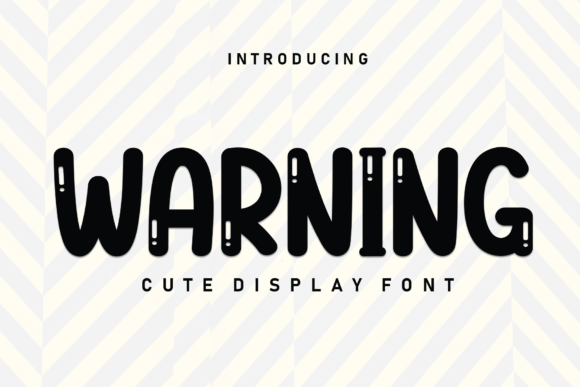 Warning Font for Web Design
